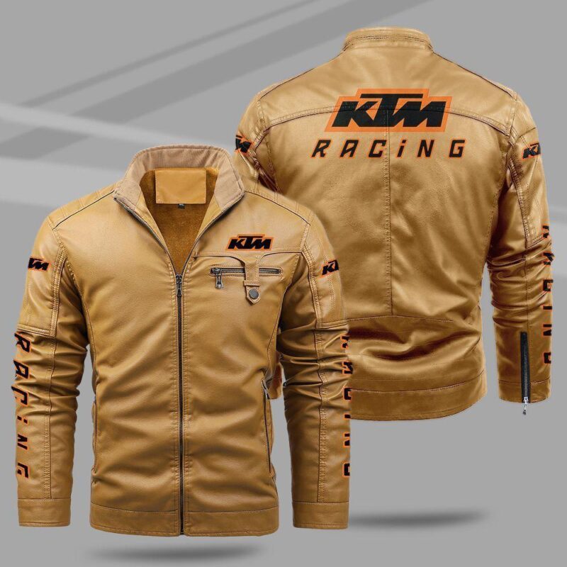 KTM Fleece Leather Jacket TFLJ006 1