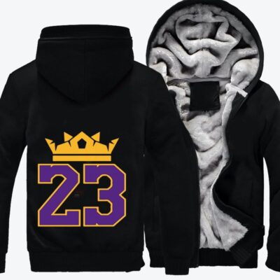 King James Basketball Fleece Zip Hoodie Jacket 3