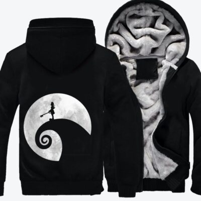 Kingdom Hearts X Nightmare Before Christmas Kingdom Hearts Fleece Zip Hoodie Jacket 3