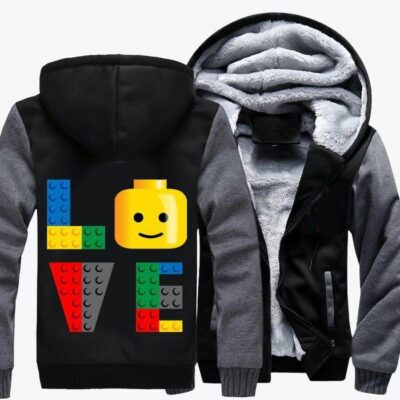 LOVE Lego Lego Fleece Zip Hoodie Jacket 2