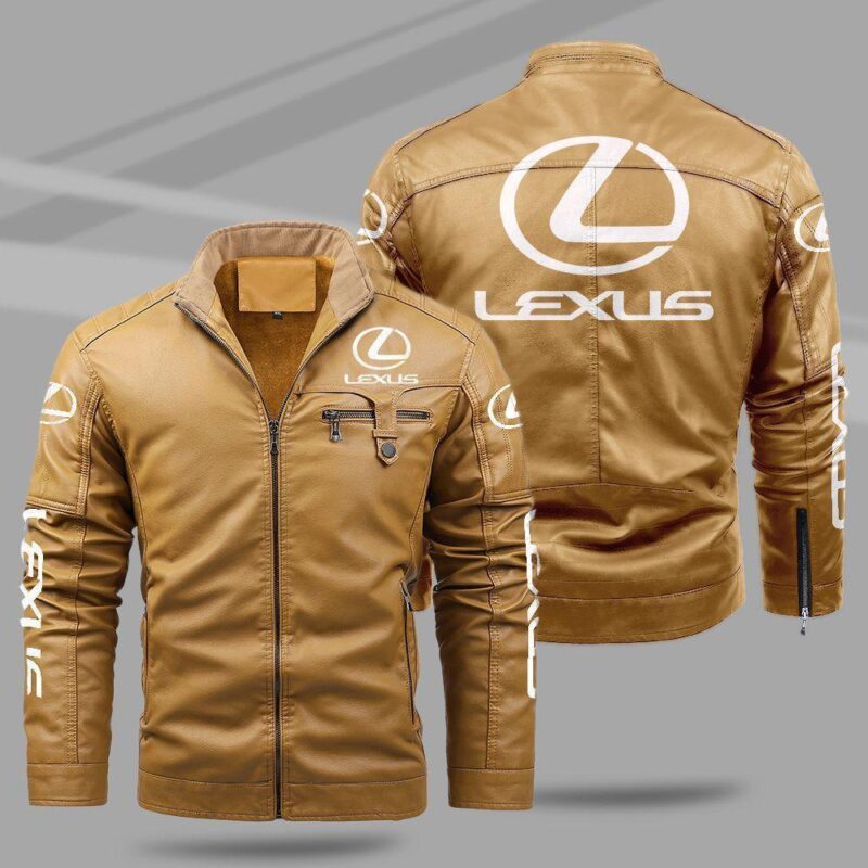Lexus Fleece Leather Jacket TFLJ023 1