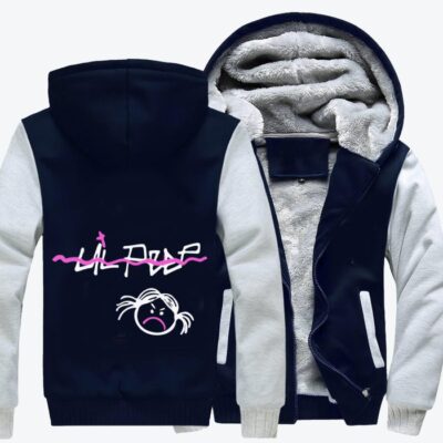 Lil Peep Hip hop Fleece Zip Hoodie Jacket