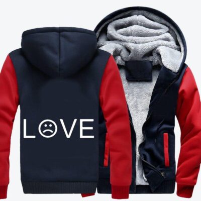 Lil Peep Love Hip hop Fleece Zip Hoodie Jacket 1