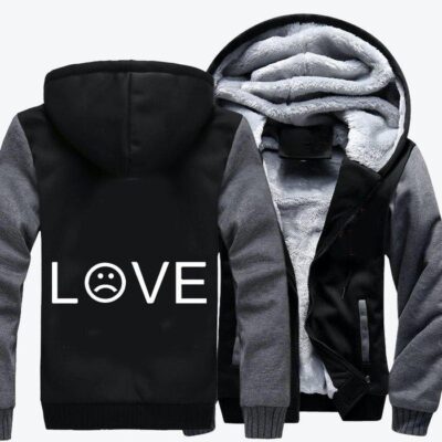 Lil Peep Love Hip hop Fleece Zip Hoodie Jacket 2