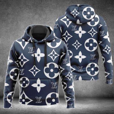 Louis Vuitton Blue Unisex Hoodie For Men Women LV Luxury Pullover NH236