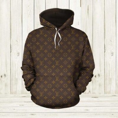 Louis Vuitton Monogram Unisex Hoodie For Men Women Luxury Pullover LV NH053
