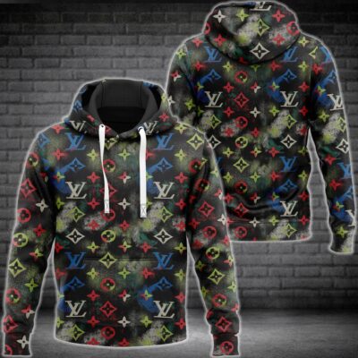Louis Vuitton Multicolor Unisex Hoodie For Men Women LV Luxury Pullover NH302
