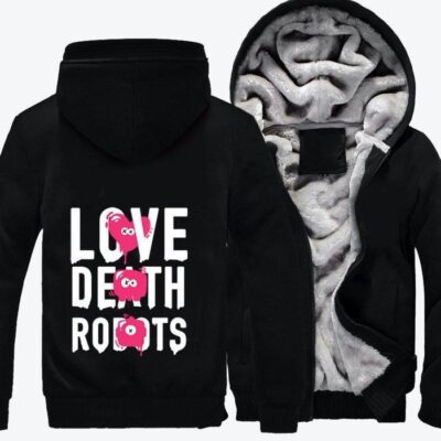 Love Death And Robots Love Death And Robots Fleece Zip Hoodie Jacket 3
