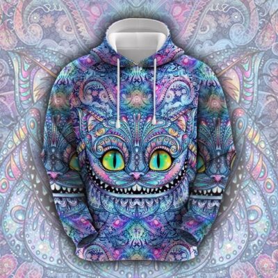 Mandala Cat Unisex 3D Hoodie TSH607