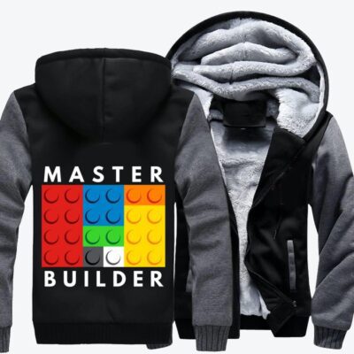 Master Builder Lego Fleece Zip Hoodie Jacket 2