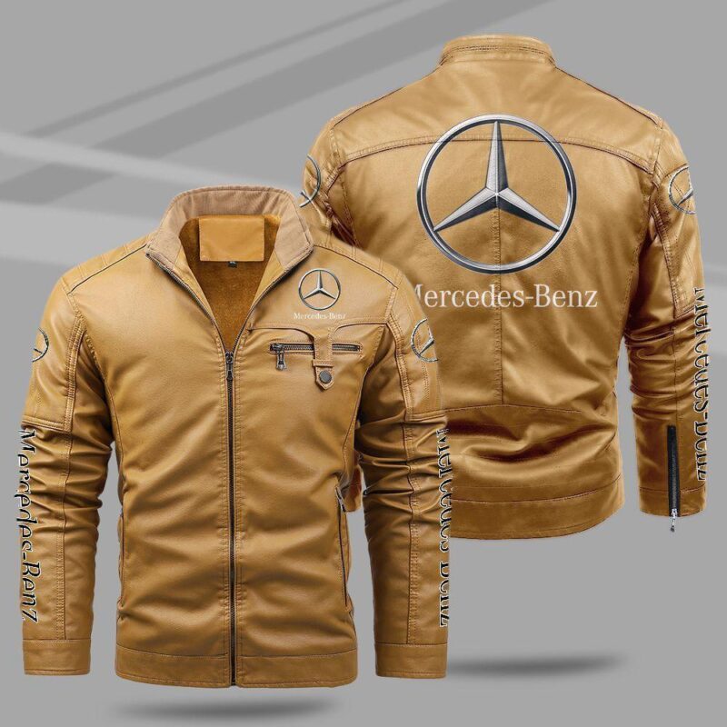Mercedes Benz Fleece Leather Jacket TFLJ022 1