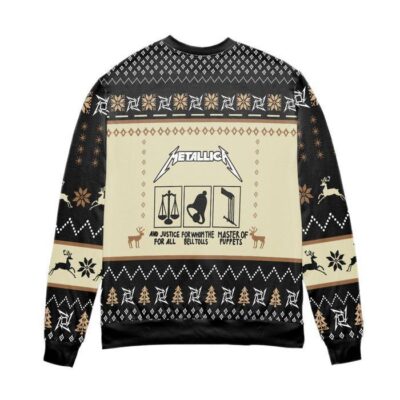 Metallica And Justice For All Ugly Christmas Sweater 2