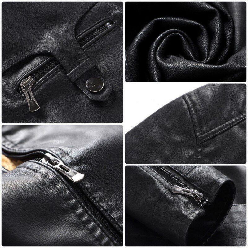 Miami Marlins Fleece Leather Jacket CFLJ020 2