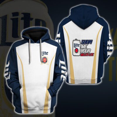 Miller Lite Unisex 3D Hoodie - Navy TSH1056