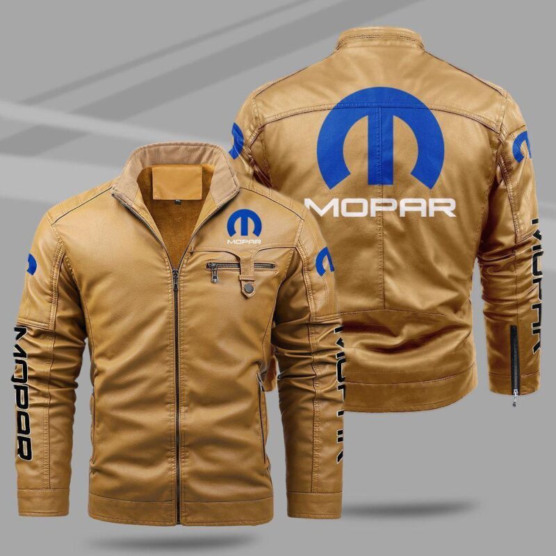 Mopar Fleece Leather Jacket TFLJ028 1