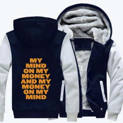 My Mind My On Money Snoop Dogg Hip hop Fleece Zip Hoodie Jacket