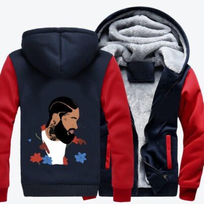 Nipsey Hussle And Flowers Hip hop Fleece Zip Hoodie Jacket 1