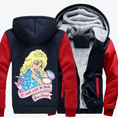 Parton Quote Dolly Parton Fleece Zip Hoodie Jacket 1