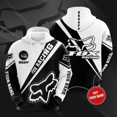 Personalized Fox Racing Sport BRAAPP Unisex 3D Hoodie - Black TSH246