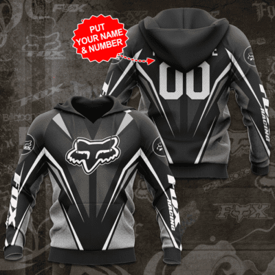 Personalized Fox Racing Sport Unisex 3D Hoodie - Black TSH205