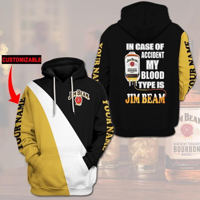 Personalized-Jim-Beam-In-Case-Of-Accident-My-Blood-Type-Is-Unisex-3D-Hoodie-Black-TSH639 Personalized Jim Beam In Case Of Accident My Blood Type Is Unisex 3D Hoodie - Black TSH639