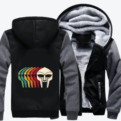RIP DOOM MF Doom Fleece Zip Hoodie Jacket 2