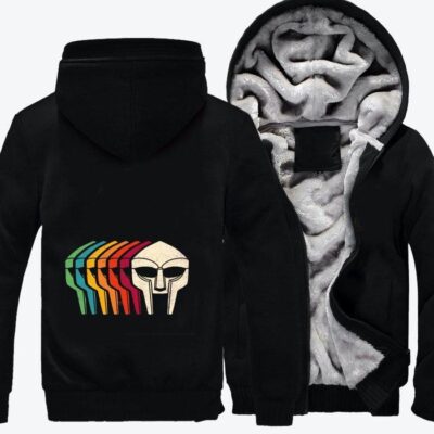 RIP DOOM MF Doom Fleece Zip Hoodie Jacket 3
