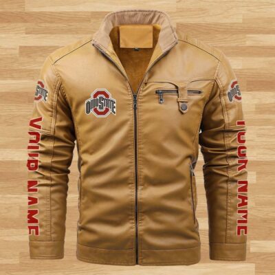 Red Bull Racing Personalized Fleece Leather Jacket CFLJ014 2