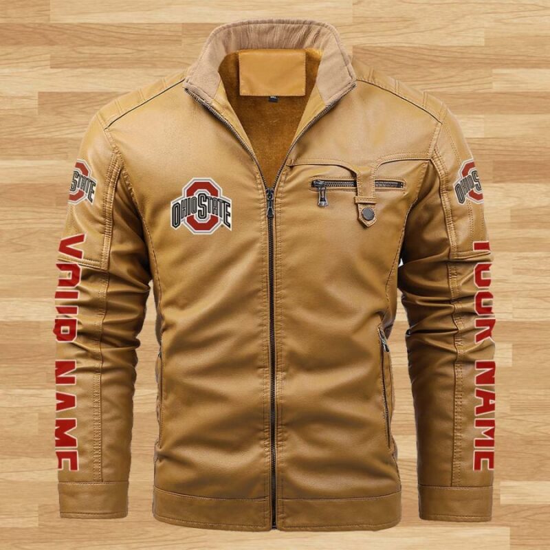 Red Bull Racing Personalized Fleece Leather Jacket CFLJ014 2