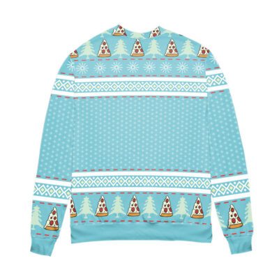 Rick and Morty Mr. Poopybutthole Ooh Wee Snowflake Pattern Ugly Christmas Sweater Blue 2