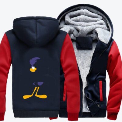 Road Runner Bird Looney Tunes Fleece Zip Hoodie Jacket 1