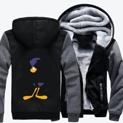 Road Runner Bird Looney Tunes Fleece Zip Hoodie Jacket 2