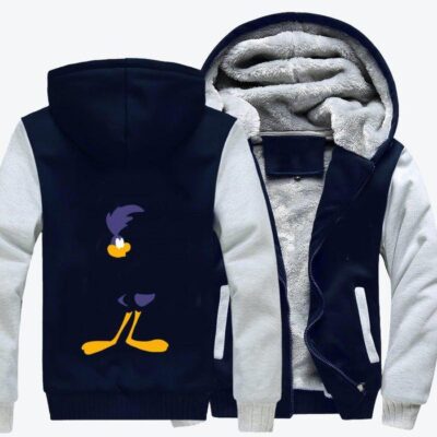 Road Runner Bird Looney Tunes Fleece Zip Hoodie Jacket