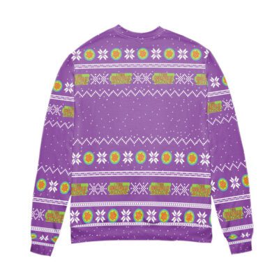 Scooby Doo Life Is Sweet Snowflake Ugly Christmas Sweater - Purple 2 Scooby Doo Life Is Sweet Snowflake Ugly Christmas Sweater Purple 2
