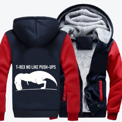 T Rex No Like Push up Jurassic World Fleece Zip Hoodie Jacket 1