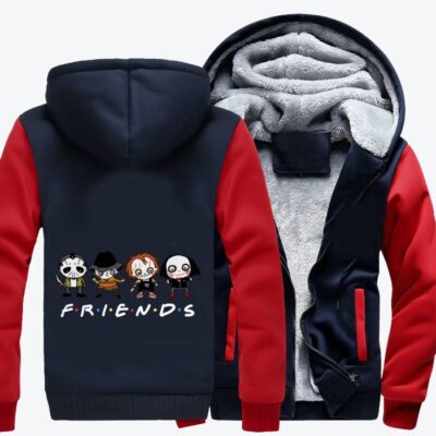 Terror Alliance Is Friends Horror Film Fleece Zip Hoodie Jacket 1