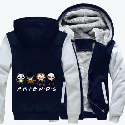 Terror Alliance Is Friends Horror Film Fleece Zip Hoodie Jacket