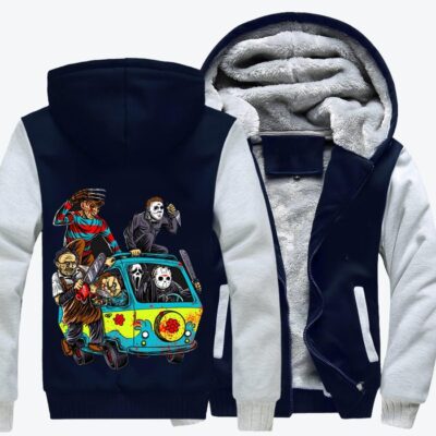 The Massacre Machine Horror Film Fleece Zip Hoodie Jacket