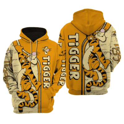Tigger Costume Disney Winnie The Pooh Unisex 3D Hoodie TSH034