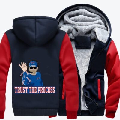 Trust The Process Football Fleece Zip Hoodie Jacket 1