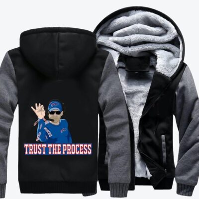 Trust The Process Football Fleece Zip Hoodie Jacket 2