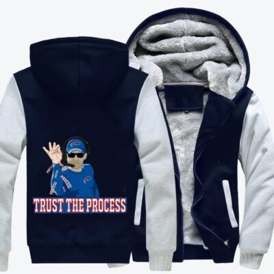 Trust The Process Football Fleece Zip Hoodie Jacket
