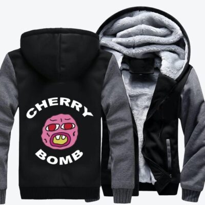 Tyler The Creator Cherry Bomb Hip hop Fleece Zip Hoodie Jacket 2
