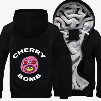 Tyler The Creator Cherry Bomb Hip hop Fleece Zip Hoodie Jacket 3