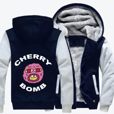 Tyler The Creator Cherry Bomb Hip hop Fleece Zip Hoodie Jacket