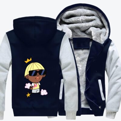 Tyler The Creator With The Fairy Stick Hip hop Fleece Zip Hoodie Jacket