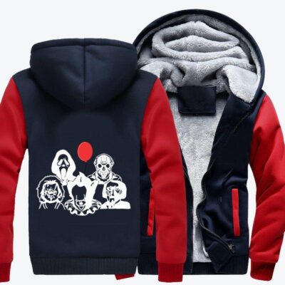 We Are The Villains Horror Film Fleece Zip Hoodie Jacket 1