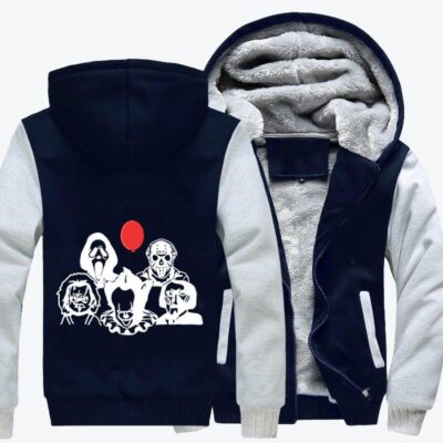 We Are The Villains Horror Film Fleece Zip Hoodie Jacket