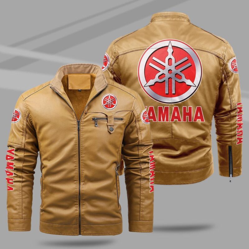Yamaha Fleece Leather Jacket TFLJ020 1