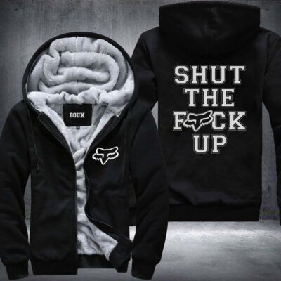 Shut The Fock Up Fleece Zip Hoodie MFH141